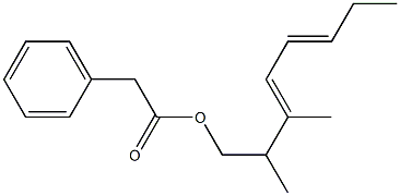 Phenylacetic acid 2,3-dimethyl-3,5-octadienyl ester 结构式