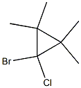 1-Bromo-1-chloro-2,2,3,3-tetramethylcyclopropane 结构式