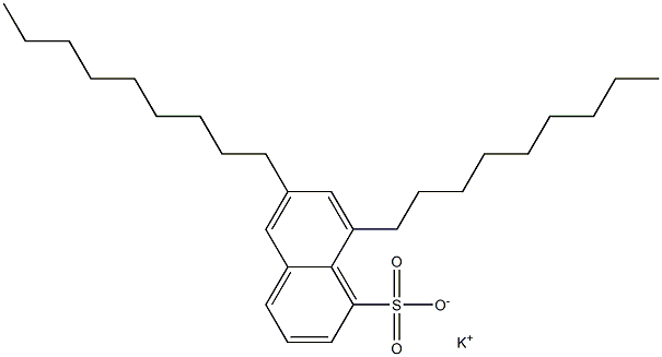 6,8-Dinonyl-1-naphthalenesulfonic acid potassium salt 结构式