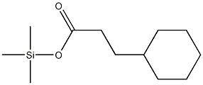 Cyclohexanepropionic acid trimethylsilyl ester 结构式