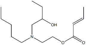 Crotonic acid 2-[N-(2-hydroxybutyl)-N-pentylamino]ethyl ester 结构式