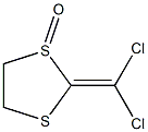 2-(Dichloromethylene)-1,3-dithiolane 1-oxide 结构式