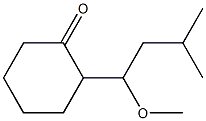 2-(1-Methoxy-3-methylbutyl)cyclohexanone 结构式