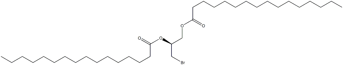 [S,(-)]-3-Bromo-1,2-propanediol dipalmitate 结构式