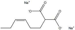 (Z)-3-Hexenylmalonic acid disodium salt 结构式