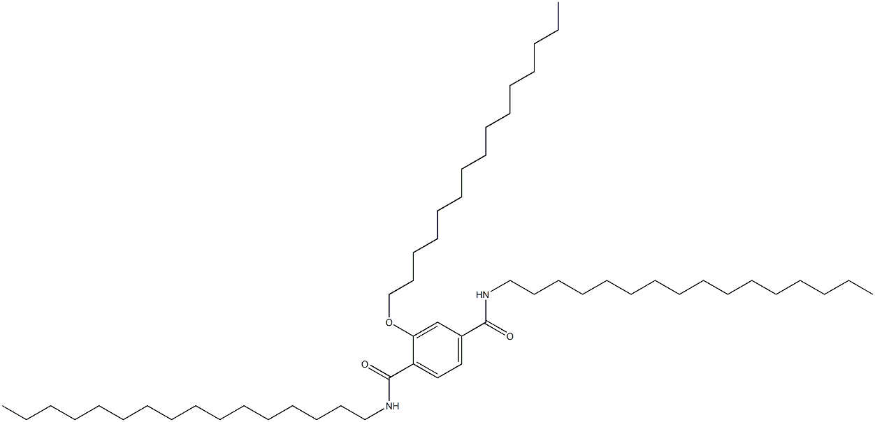 2-(Pentadecyloxy)-N,N'-dihexadecylterephthalamide 结构式