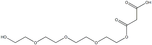 Malonic acid 1-[2-[2-[2-(2-hydroxyethoxy)ethoxy]ethoxy]ethyl] ester 结构式