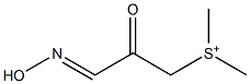 Dimethyl(3-hydroxyimino-2-oxopropyl)sulfonium 结构式