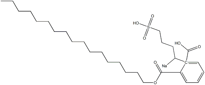 Phthalic acid 1-heptadecyl 2-(1-sodiosulfobutyl) ester 结构式