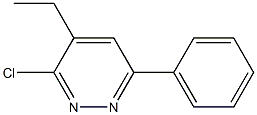 3-Chloro-4-ethyl-6-phenylpyridazine 结构式