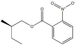 (+)-o-Nitrobenzoic acid (R)-2-methylbutyl ester 结构式