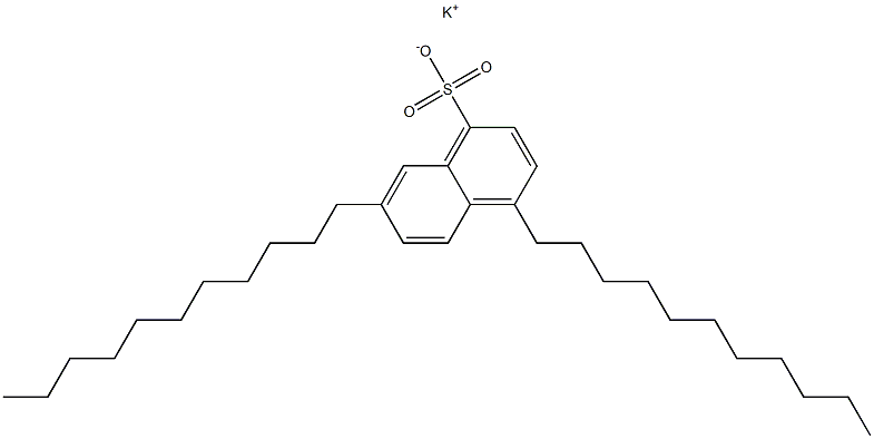 4,7-Diundecyl-1-naphthalenesulfonic acid potassium salt 结构式