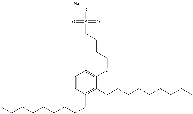 4-(2,3-Dinonylphenoxy)butane-1-sulfonic acid sodium salt 结构式