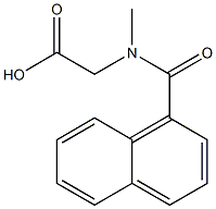 [N-(1-Naphthoyl)-N-methylamino]acetic acid 结构式