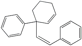 3-Phenyl-3-[(Z)-2-phenylethenyl]-1-cyclohexene 结构式