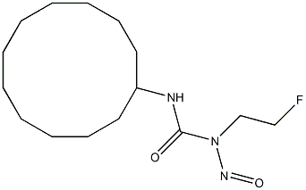 1-Cyclododecyl-3-(2-fluoroethyl)-3-nitrosourea 结构式