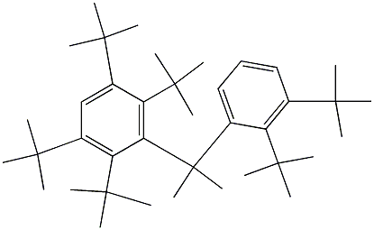 2-(2,3,5,6-Tetra-tert-butylphenyl)-2-(2,3-di-tert-butylphenyl)propane 结构式