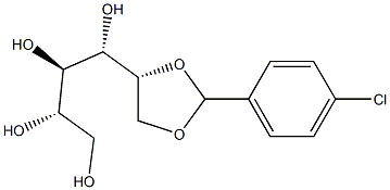 5-O,6-O-(4-Chlorobenzylidene)-D-glucitol 结构式