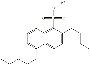 2,5-Dipentyl-1-naphthalenesulfonic acid potassium salt 结构式