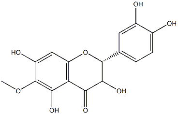 (2R)-6-Methoxy-3',4',3,5,7-pentahydroxyflavanone 结构式