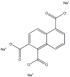 1,2,5-Naphthalenetricarboxylic acid trisodium salt 结构式