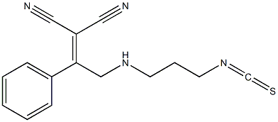 [1-Phenyl-2-(3-isothiocyanatopropylamino)ethylidene]malononitrile 结构式