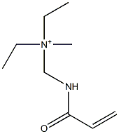 N-Ethyl-N-methyl-N-[[(1-oxo-2-propenyl)amino]methyl]ethanaminium 结构式