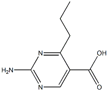 2-Amino-4-propylpyrimidine-5-carboxylic acid 结构式