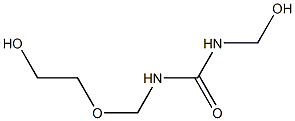 1-[(2-Hydroxyethoxy)methyl]-3-hydroxymethylurea 结构式