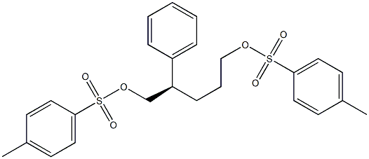 [R,(-)]-2-Phenyl-1,5-pentanediol di(p-toluenesulfonate) 结构式