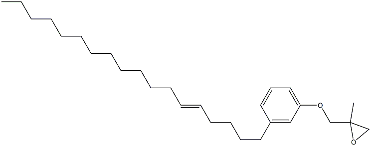 3-(5-Octadecenyl)phenyl 2-methylglycidyl ether 结构式