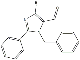 1-Benzyl-4-bromo-2-phenyl-1H-imidazole-5-carbaldehyde 结构式