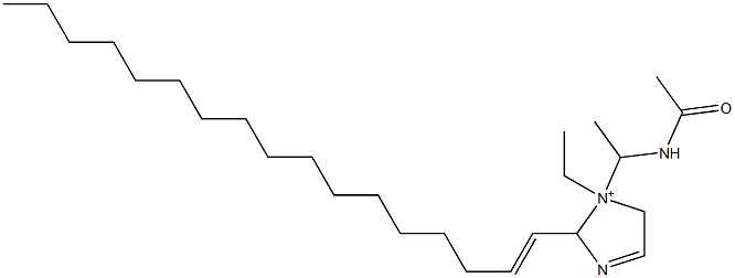 1-[1-(Acetylamino)ethyl]-1-ethyl-2-(1-heptadecenyl)-3-imidazoline-1-ium 结构式