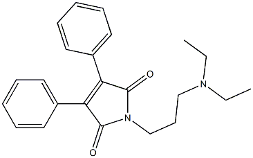 3,4-Diphenyl-1-[3-(diethylamino)propyl]-1H-pyrrole-2,5-dione 结构式