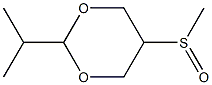 2-Isopropyl-5-(methylsulfinyl)-1,3-dioxane 结构式