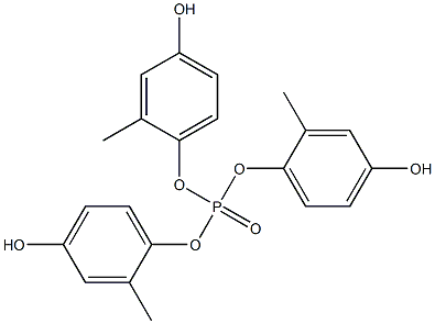 Phosphoric acid tri(4-hydroxy-2-methylphenyl) ester 结构式