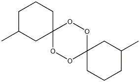 2,11-Dimethyl-7,8,15,16-tetraoxadispiro[5.2.5.2]hexadecane 结构式