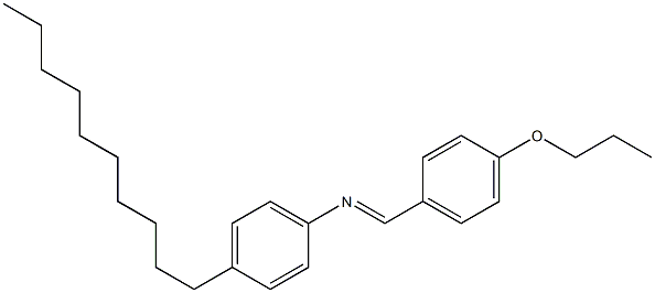 N-(4-Propoxybenzylidene)-4-decylaniline 结构式