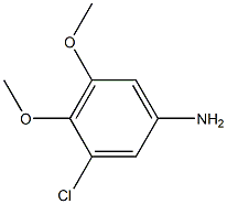 3-Chloro-4,5-dimethoxyaniline 结构式