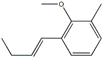 1-Methoxy-2-methyl-6-[(E)-1-butenyl]benzene 结构式