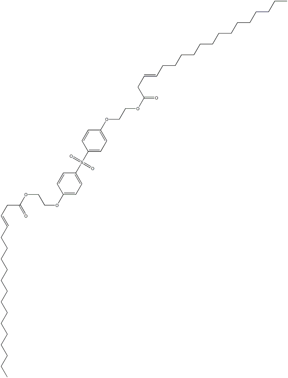 Bis[4-[2-(3-octadecenoyloxy)ethoxy]phenyl] sulfone 结构式