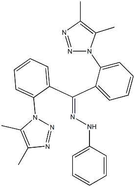 [4,5-Dimethyl-1H-1,2,3-triazol-1-yl]phenyl ketone phenyl hydrazone 结构式