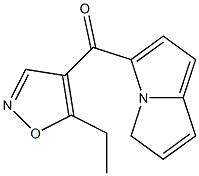 4-(Pyrrolizinocarbonyl)-5-ethylisoxazole 结构式