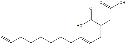 (2,10-Undecadienyl)succinic acid 结构式
