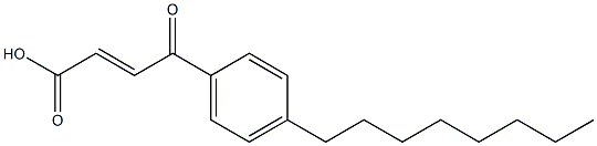 3-(4-Octylbenzoyl)acrylic acid 结构式