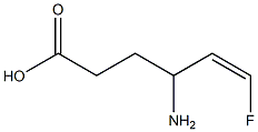 (Z)-4-Amino-6-fluoro-5-hexenoic acid 结构式