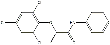 [S,(-)]-2-(2,4,6-Trichlorophenoxy)-N-phenylpropionamide 结构式