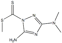 5-Amino-3-(dimethylamino)-1H-1,2,4-triazole-1-dithiocarboxylic acid methyl ester 结构式