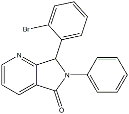 6,7-Dihydro-6-phenyl-7-(2-bromophenyl)-5H-pyrrolo[3,4-b]pyridin-5-one 结构式
