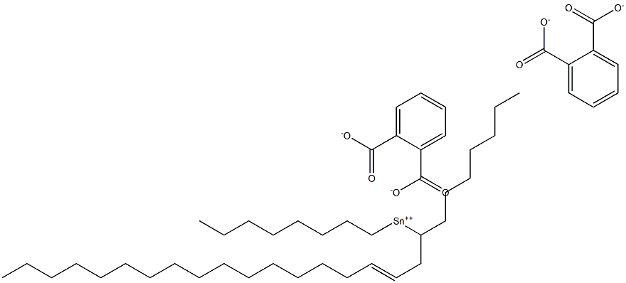 Bis[phthalic acid 1-(2-octadecenyl)]dioctyltin(IV) salt 结构式